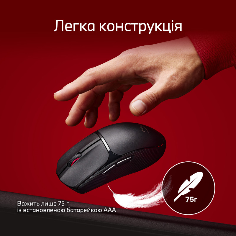 Компьютерная мышь HyperX Pulsefire Fuse Wireless/Bluetooth Black (A1KY6AA)