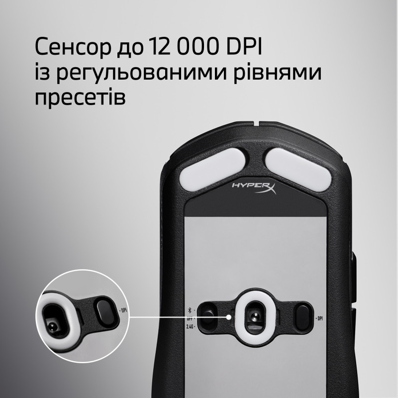 Компьютерная мышь HyperX Pulsefire Fuse Wireless/Bluetooth Black (A1KY6AA)
