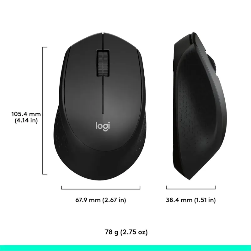 Компьютерная мышь Logitech M331 Silent Plus Black (910-004917)