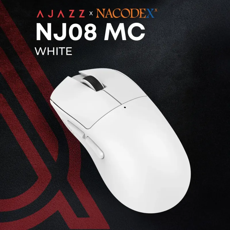 Компьютерная мышь Ajazz x Nacodex NJ08 MC White (NJ08-MC-W)