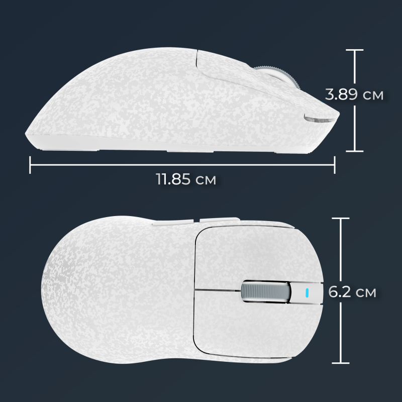 Комп'ютерна миша Ajazz AJ199 White Carbon fiber (AJ199-W)