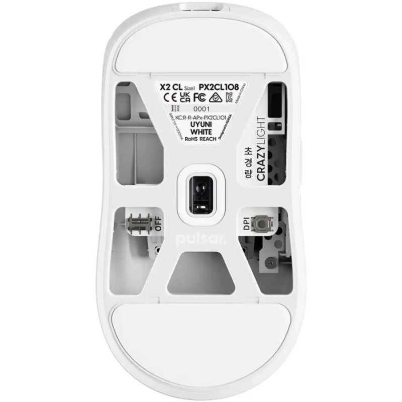 Компьютерная мышь Pulsar X2 CrazyLight White (PX2CL108)