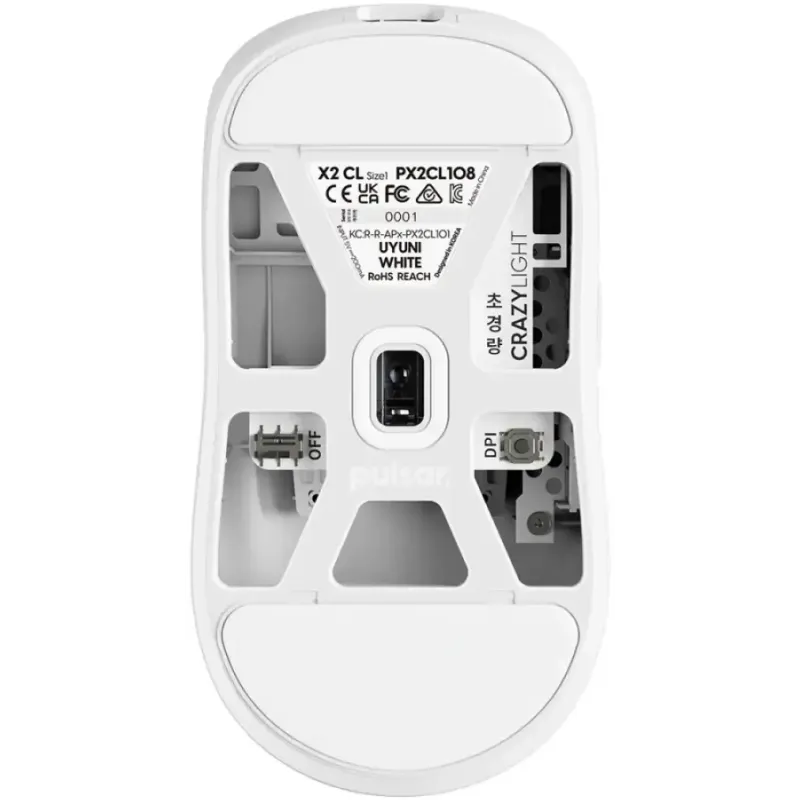 Компьютерная мышь Pulsar X2 CrazyLight White (PX2CL108)