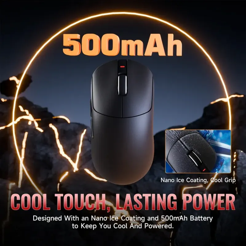 Компьютерная мышь Attack Shark X8 ULTRA, Wireless/Bluetooth, 42000dpi. (PAW3950MAX), 6кн., Black (X8ULTRAB_AS)