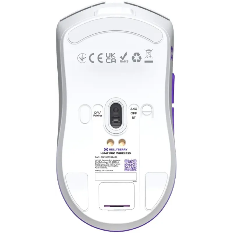 Комп'ютерна миша Hator Hellyberry HM47 Pro Wireless White/Violet Gradient (HM47PRO_white_violet)