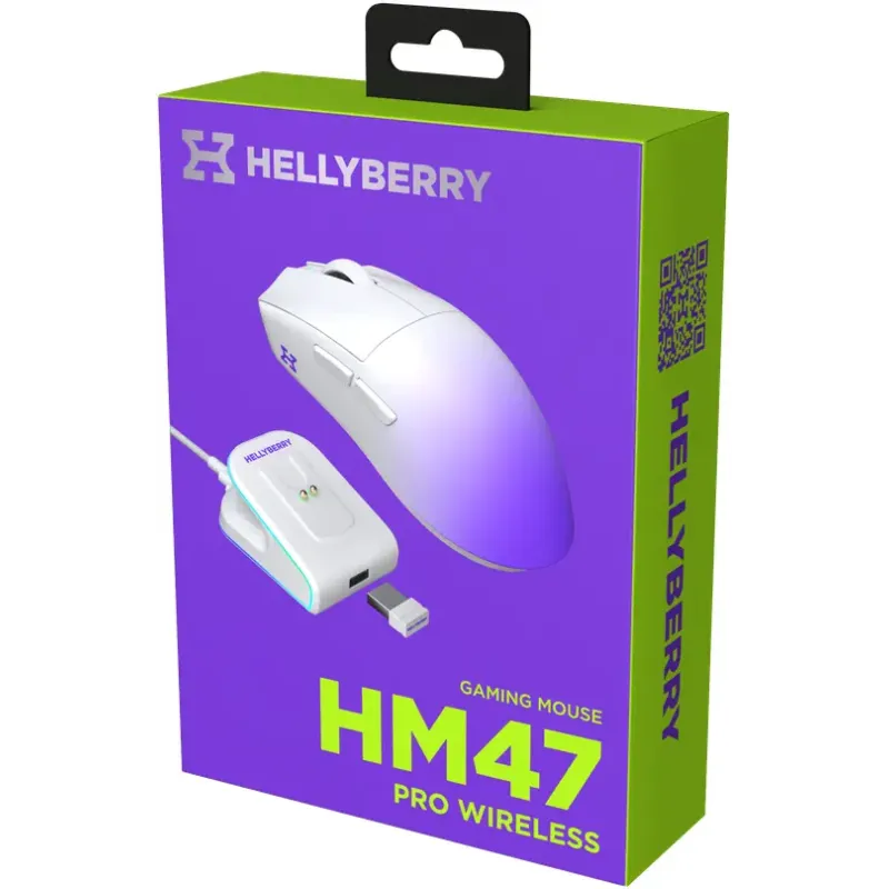 Комп'ютерна миша Hator Hellyberry HM47 Pro Wireless White/Violet Gradient (HM47PRO_white_violet)
