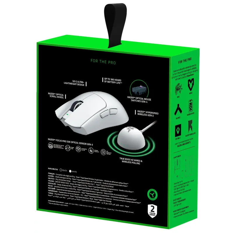 Компьютерная мышь Razer Viper V4 PRO Wireless White (RZ01-05630200-R3G1)