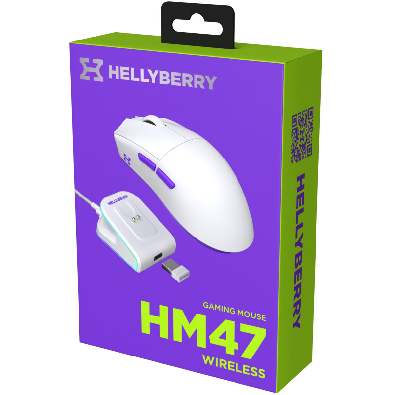 Комп'ютерна миша Hator Hellyberry HM47 Wireless White/Violet (HM47_white_violet)
