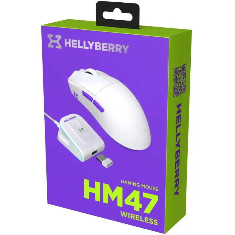 Комп'ютерна миша Hator Hellyberry HM47 Wireless White/Violet (HM47_white_violet)