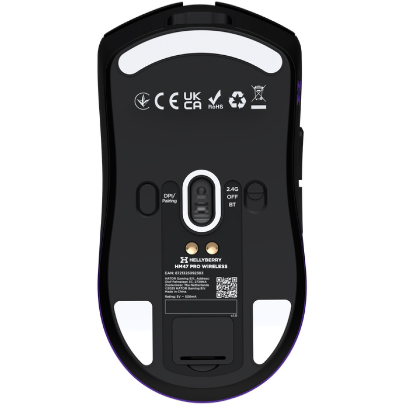 Комп'ютерна миша Hator Hellyberry HM47 Pro Wireless Black/Violet Gradient (HM47PRO_black_violet)