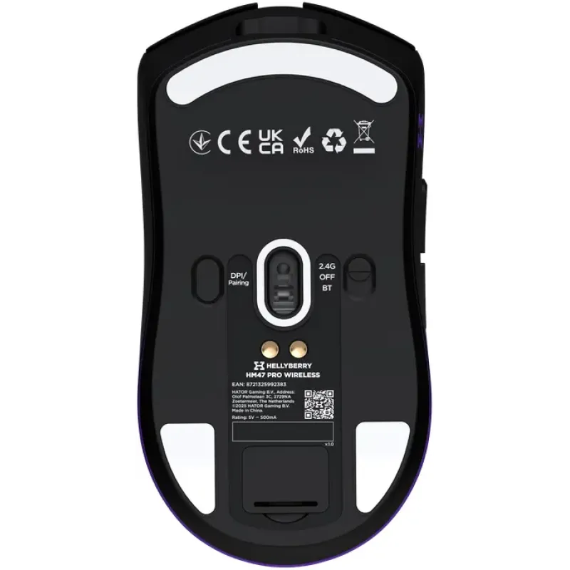 Комп'ютерна миша Hator Hellyberry HM47 Pro Wireless Black/Violet Gradient (HM47PRO_black_violet)