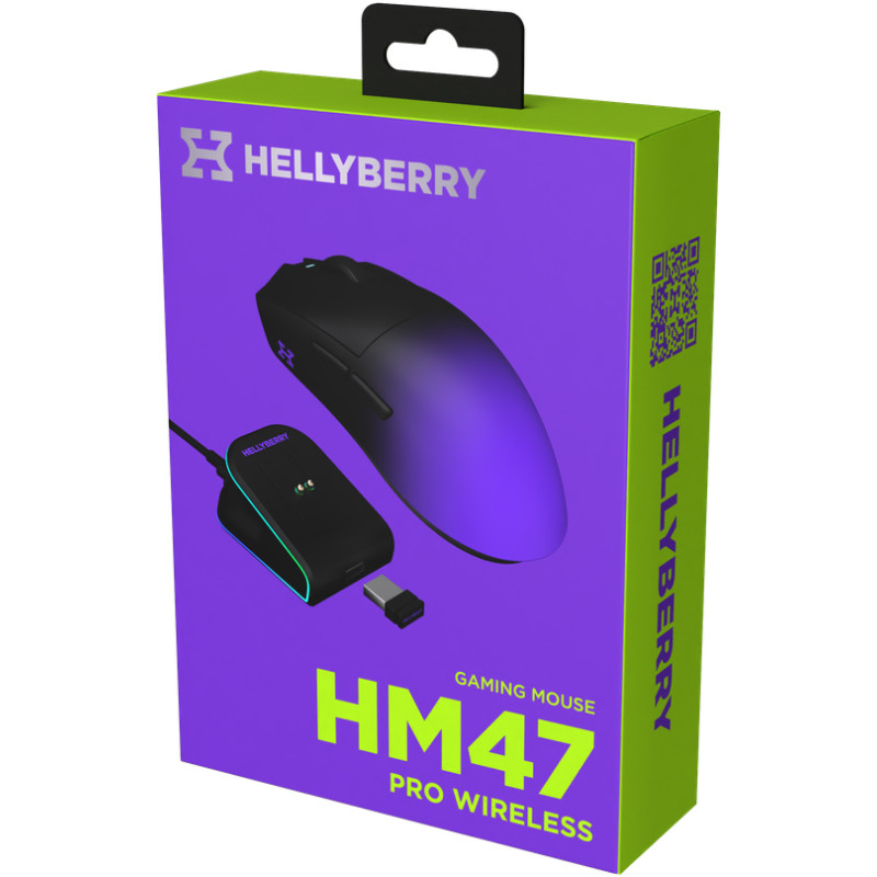 Комп'ютерна миша Hator Hellyberry HM47 Pro Wireless Black/Violet Gradient (HM47PRO_black_violet)