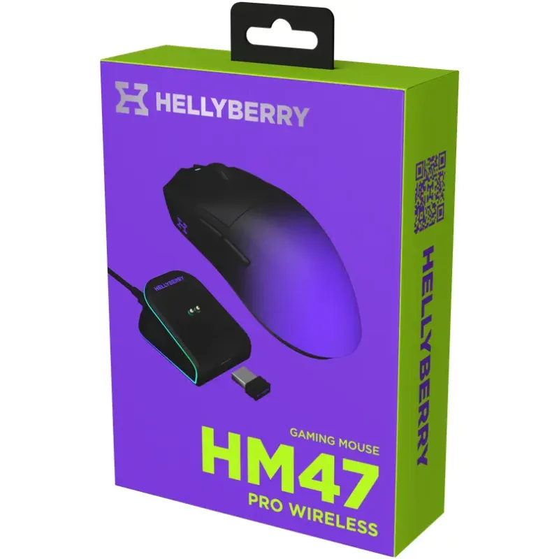 Комп'ютерна миша Hator Hellyberry HM47 Pro Wireless Black/Violet Gradient (HM47PRO_black_violet)
