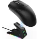 Компьютерная мышь Attack Shark X1, Wireless/Bluetooth, 40000dpi. (PAW3395PRO), 6кн., Black (X1B_AS)