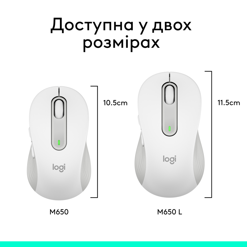 Компьютерная мышь Logitech Signature M650 Wireless Mouse Off-White (910-006255)