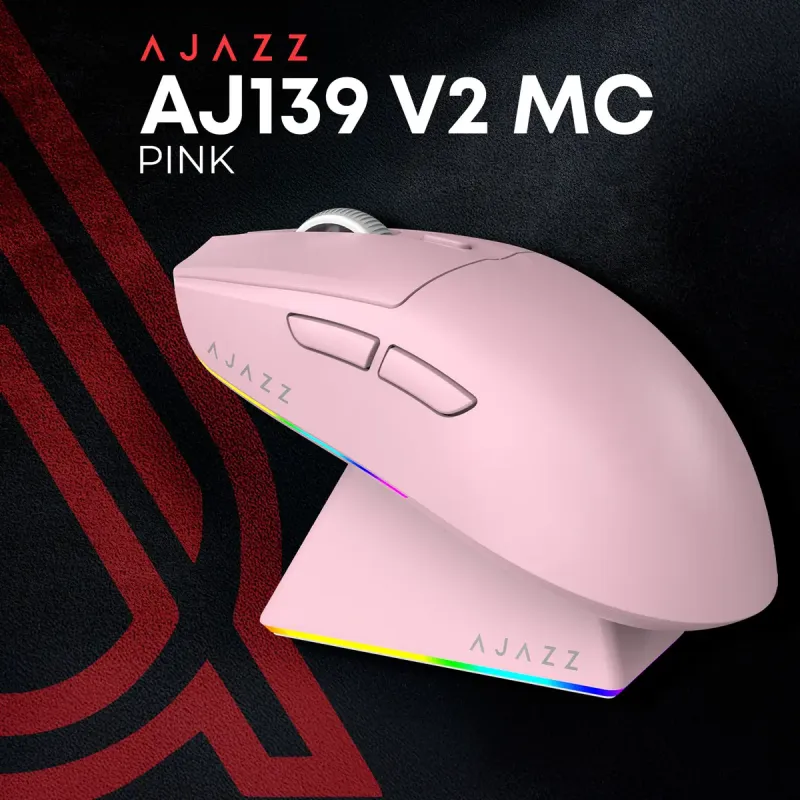 Комп'ютерна миша Ajazz AJ139 V2 MC Pink (AJ139-V2-MC-Pink)