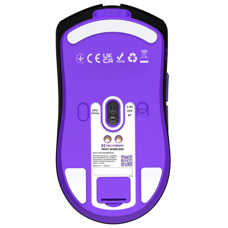 Комп'ютерна миша Hator Hellyberry HM47 Wireless Black/Violet (HM47_black_violet)