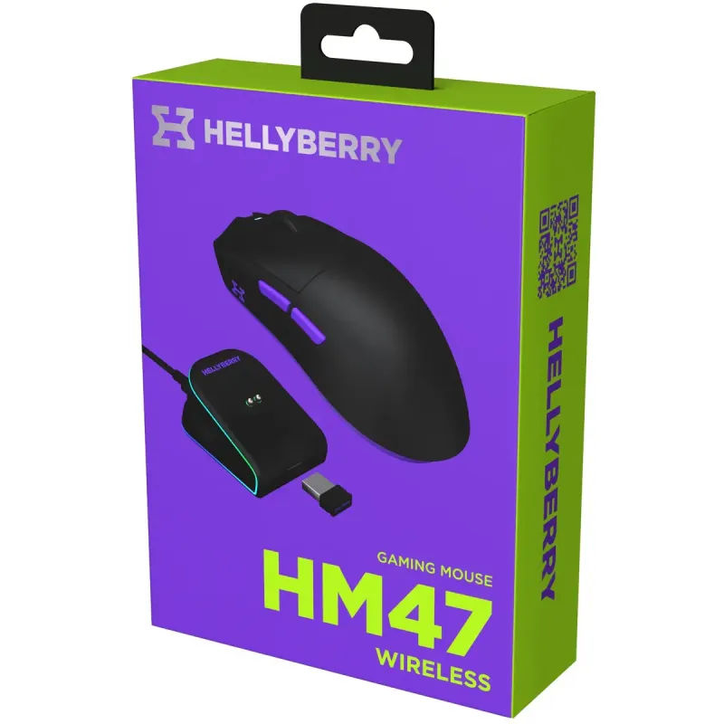 Комп'ютерна миша Hator Hellyberry HM47 Wireless Black/Violet (HM47_black_violet)