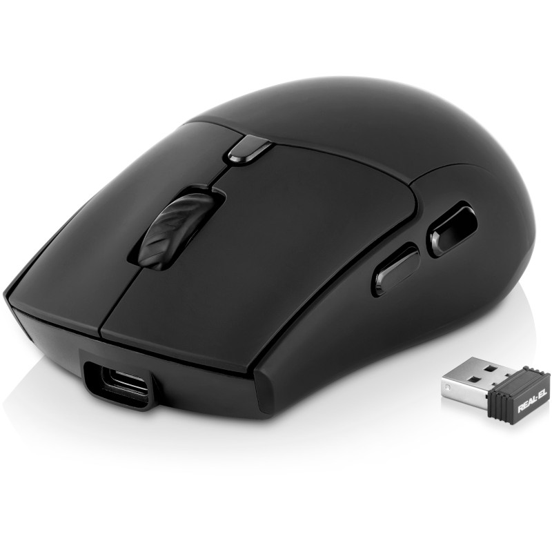 Комп'ютерна миша REAL-EL RM-460 W Black (EL123200048)