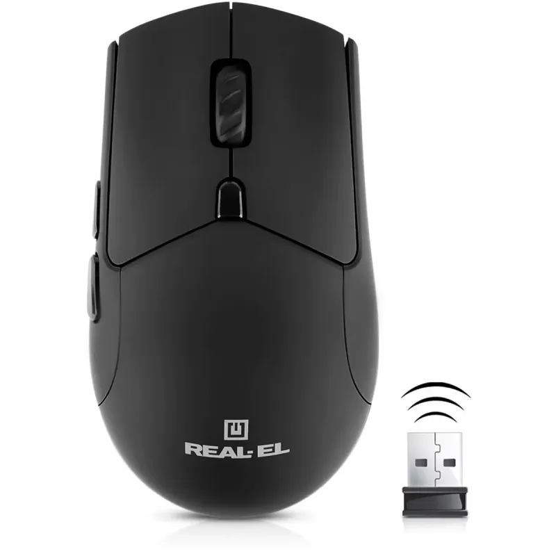 Комп'ютерна миша REAL-EL RM-460 W Black (EL123200048)