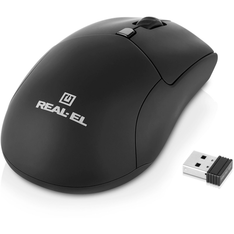 Комп'ютерна миша REAL-EL RM-460 W Black (EL123200048)