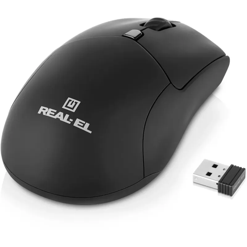 Комп'ютерна миша REAL-EL RM-460 W Black (EL123200048)