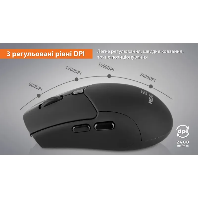 Комп'ютерна миша REAL-EL RM-460 W Black (EL123200048)