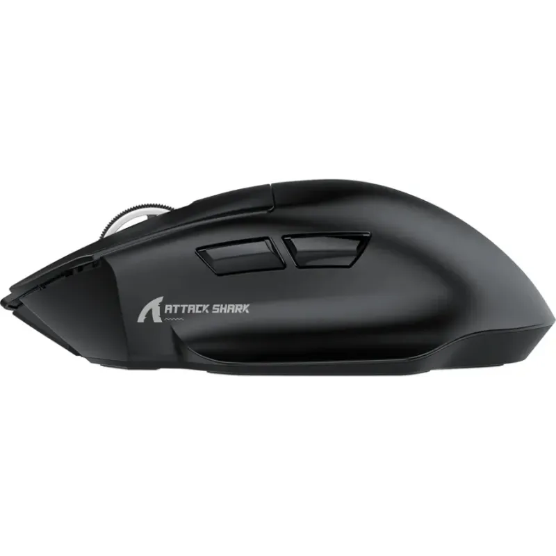 Компьютерная мышь Attack Shark V6 Ultra-Light, Wireless/Bluetooth, 25000dpi. (PAW3311), 7кн., Black (V6B_AS)