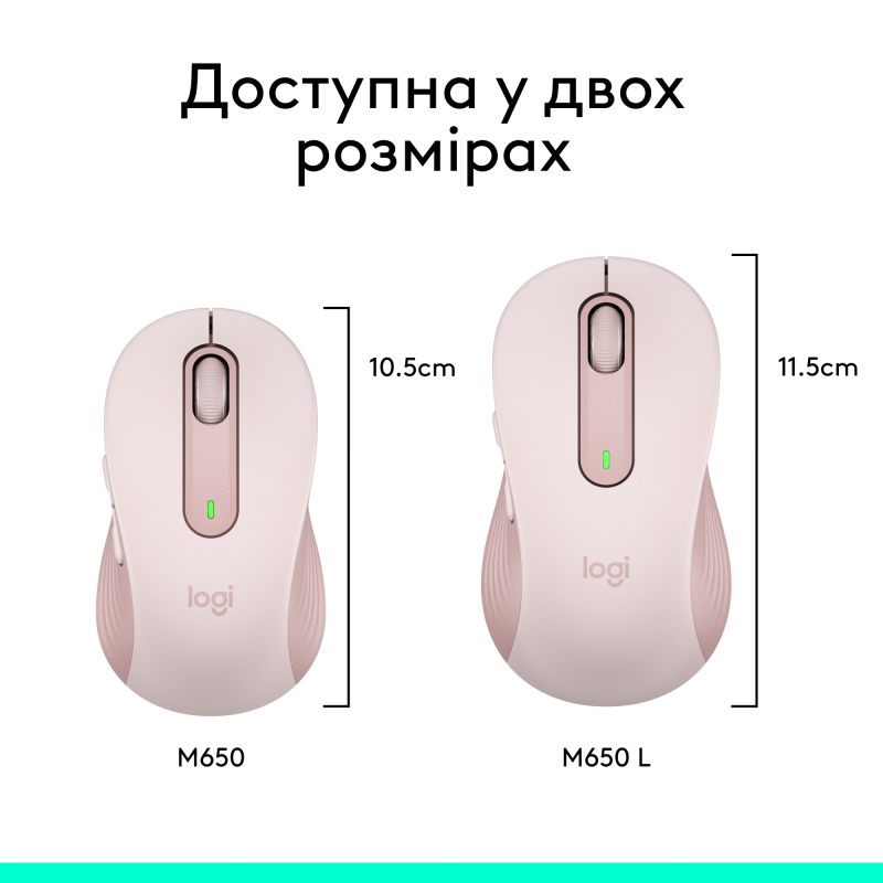 Компьютерная мышь Logitech Signature M650 Wireless Mouse Rose (910-006254)