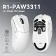 Компьютерная мышь Attack Shark R1, Wireless/Bluetooth, 18000dpi, (PAW3311), 6кн., White (R1W_AS)