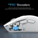 Компьютерная мышь Attack Shark R1, Wireless/Bluetooth, 18000dpi, (PAW3311), 6кн., White (R1W_AS)