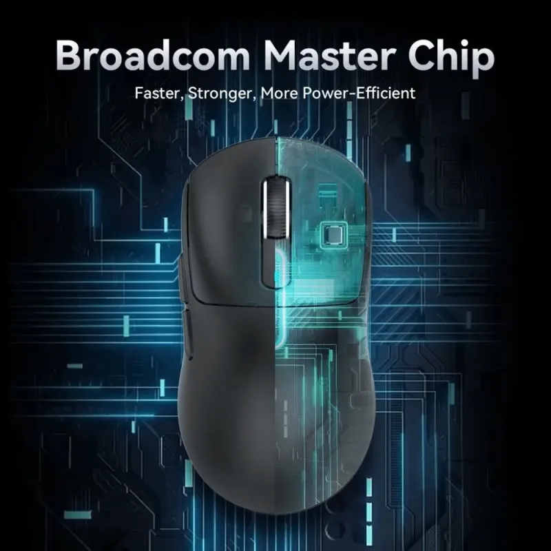 Компьютерная мышь Attack Shark X3 PRO, Wireless/Bluetooth, 26000dpi. (PAW3395), 6кн., Black (X3PROB_AS)