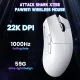 Компьютерная мышь Attack Shark X11SE, Wireless/Bluetooth, 22000dpi. (PAW3311), 6кн., White (X11SEW_AS)