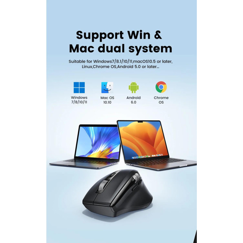 Компьютерная мышь UGREEN M751 Black (45792)