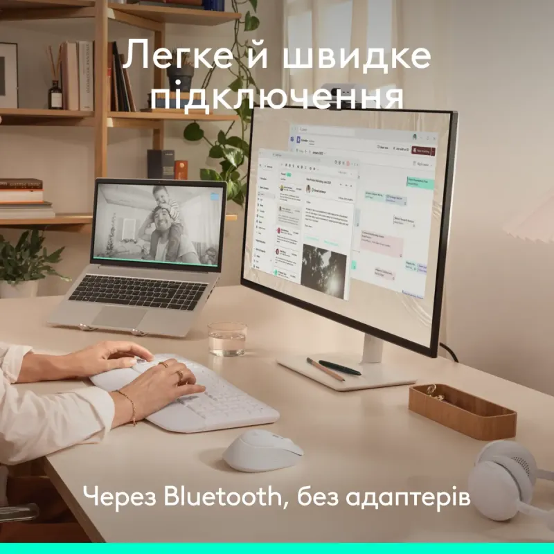 Комп'ютерна миша Logitech Signature Comfort Plus M850L Wireless/Bluetooth White (910-007716)