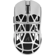 Компьютерная мышь Attack Shark R2, Wireless/Bluetooth, 42000dpi. (PAW3950), 6кн., Silver gray (R2SGR_AS)