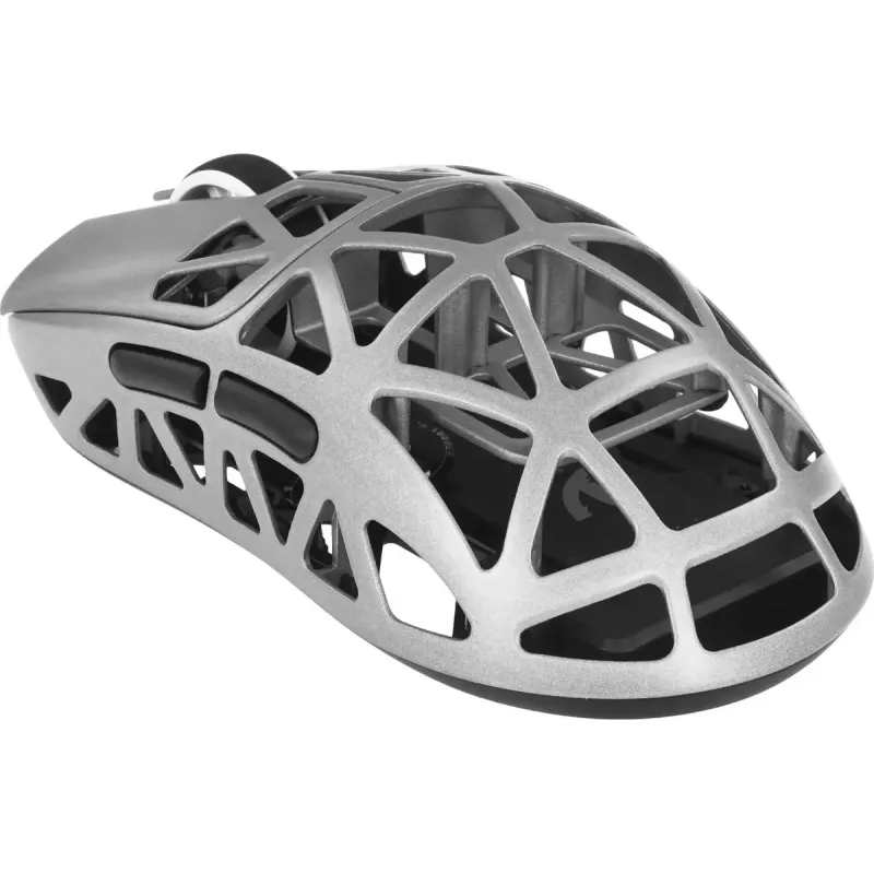 Компьютерная мышь Attack Shark R2, Wireless/Bluetooth, 42000dpi. (PAW3950), 6кн., Silver gray (R2SGR_AS)