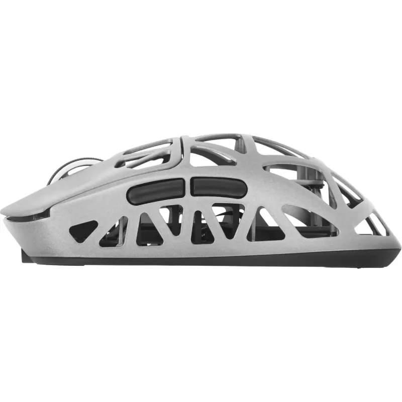 Компьютерная мышь Attack Shark R2, Wireless/Bluetooth, 42000dpi. (PAW3950), 6кн., Silver gray (R2SGR_AS)