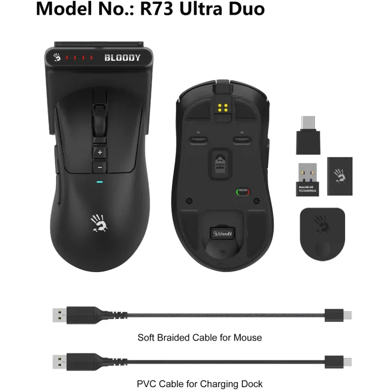 Комп'ютерна миша Bloody R73 Ultra Duo (Black)