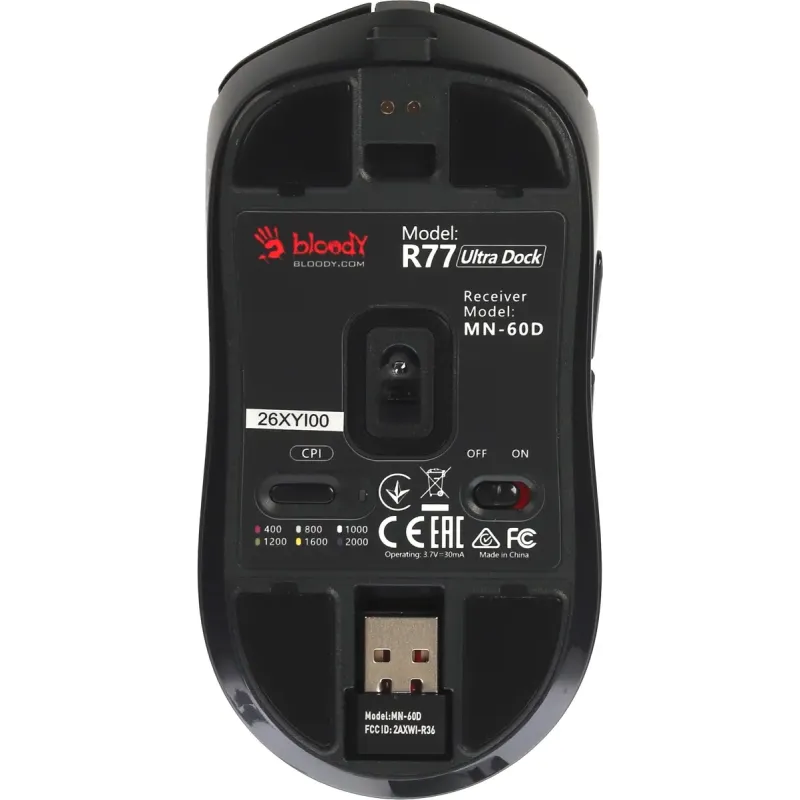 Компьютерная мышь Bloody R77 Ultra Dock (Black)