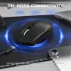 Компьютерная мышь Attack Shark G3 PRO, Wireless/Bluetooth, 25000dpi. (PAW3311), 6кн., Black (G3PROB_AS)
