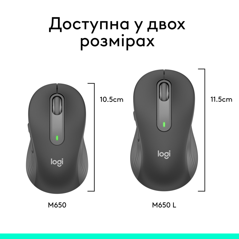 Компьютерная мышь Logitech Signature M650 Wireless Mouse Graphite (910-006253)