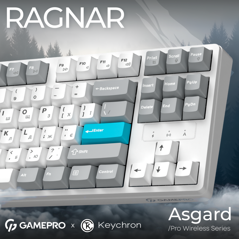 Клавиатура GamePro Asgard Ragnar White (MK285WH)