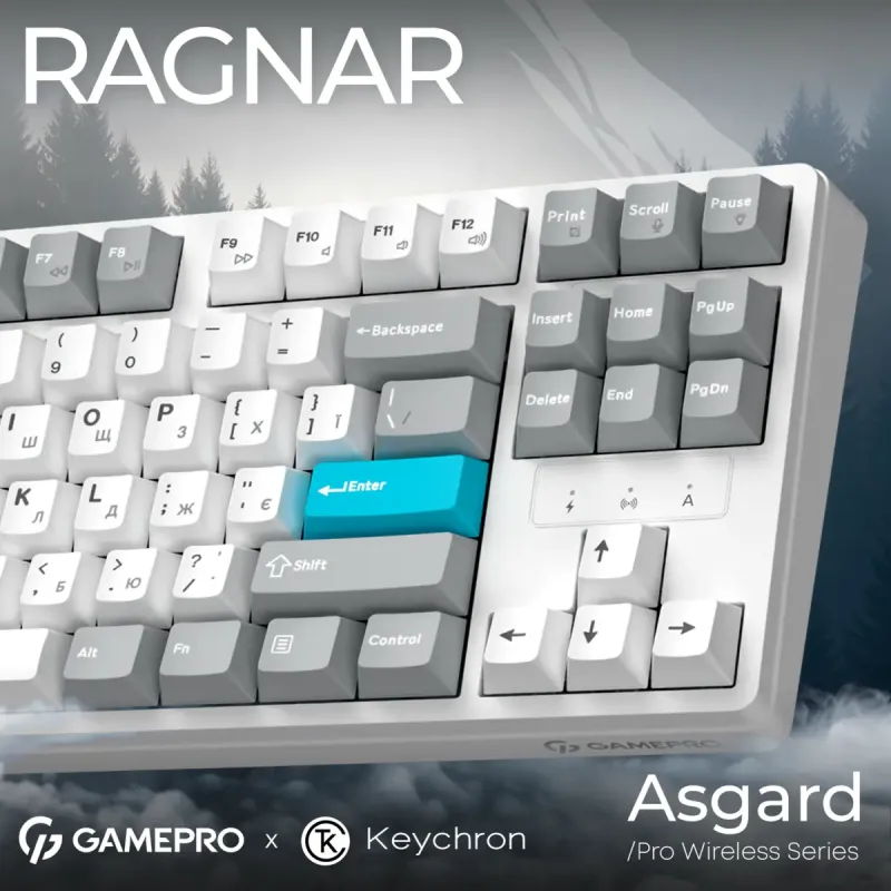 Клавіатура GamePro Asgard Ragnar White (MK285WH)