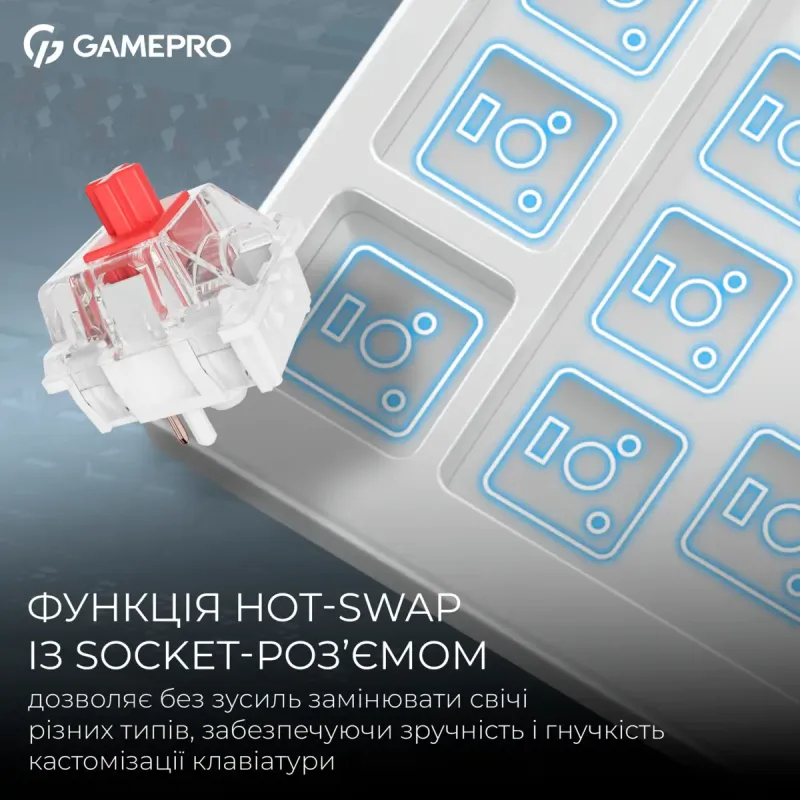 Клавіатура GamePro Asgard Ragnar White (MK285WH)