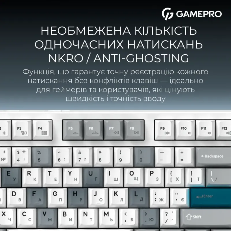 Клавіатура GamePro Asgard Ragnar White (MK285WH)