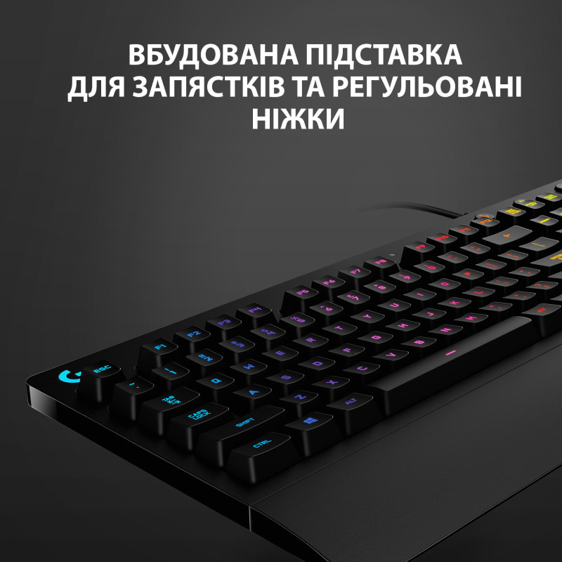 Клавіатура Logitech G213 Prodigy RGB Gaming Keyboard UKR (920-010740)