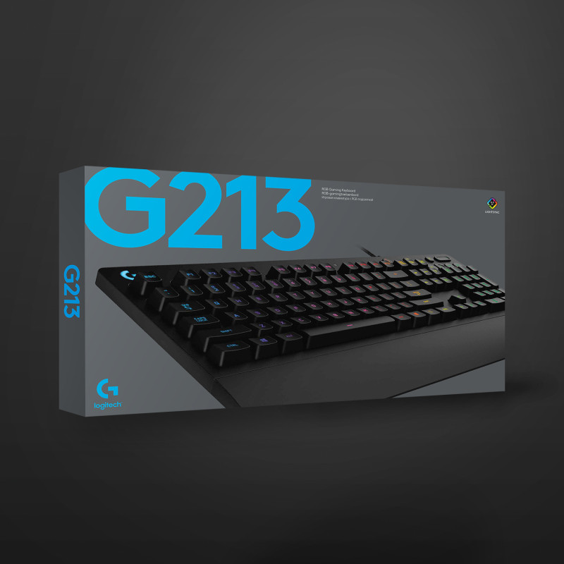 Клавіатура Logitech G213 Prodigy RGB Gaming Keyboard UKR (920-010740)