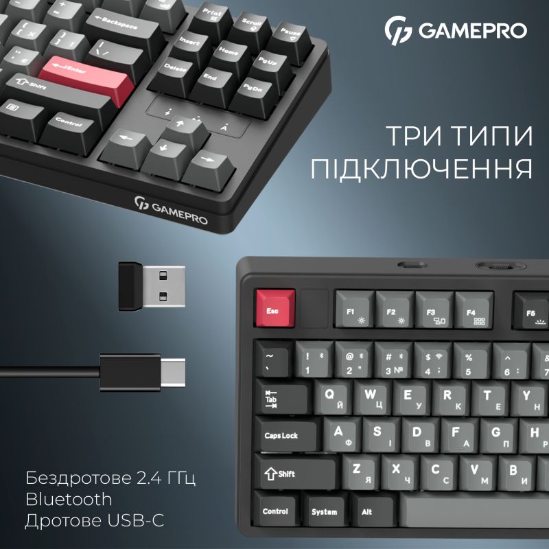 Клавиатура GamePro Asgard Ragnar Black (MK285BK)
