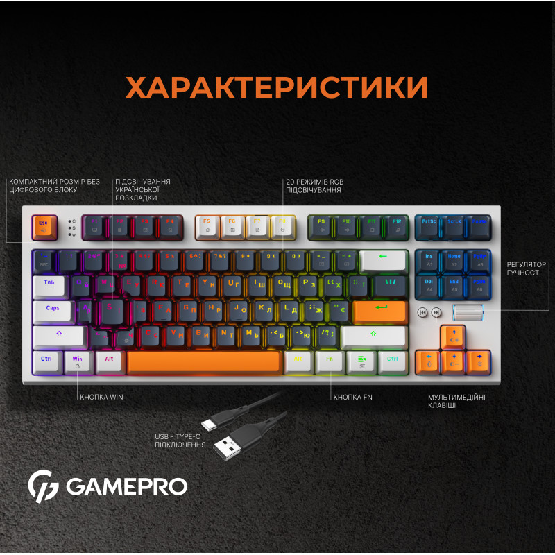 Клавиатура Gamepro MK180W